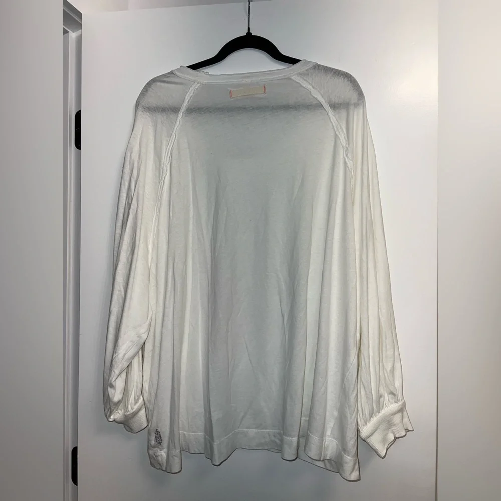 NWT Fp movement long sleeve inspire layer tee small S oversized White New - Picture 11 of 15